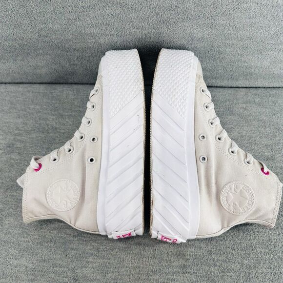 CONVERSE - Women's All Star Lift 2X Platform High Desert Sand Shoes Size 8  B6 - Picture 8 of 12